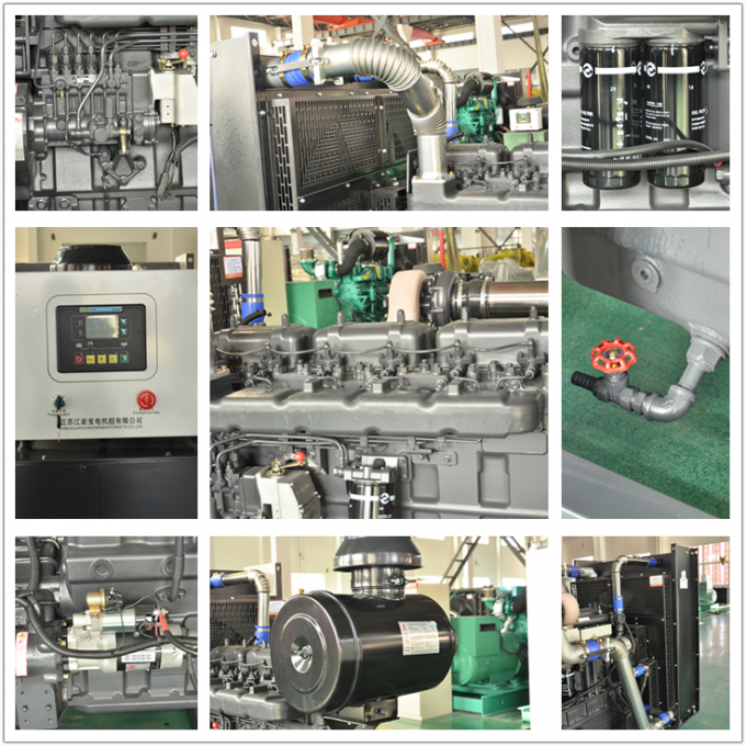 Générateur diesel silencieux à refroidissement par eau triphasé 250KW à C.A.